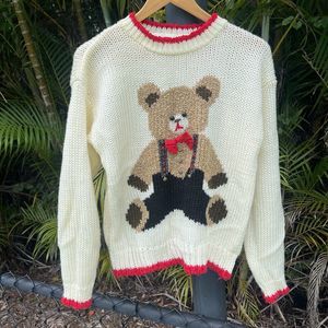 Cream Teddy Bear Sweater
